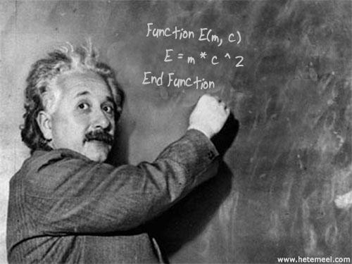 Einstein's basicly a genius!